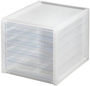 Rakuten - サンカ(Sanka) デザインサニタリー A4レター浅5段 クリア(SLC-A5CL)