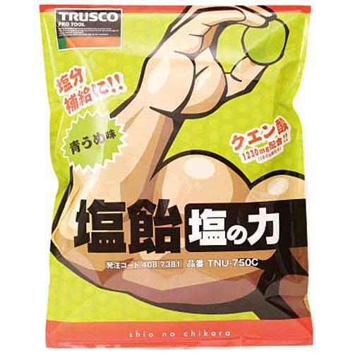 TRUSCO トラスコ中山 TRUSCO 塩飴 塩の力 750g 青梅味 詰替袋 TNU750C