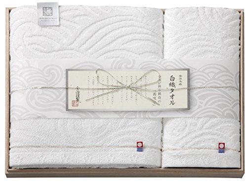スタイレム 今治謹製 白織タオル バスタオル＆ウォッシュタオル（木箱入）