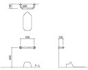 新協和 バリアフリー手摺 和式トイレ用標準取32mm バフ研磨(4)
