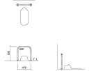 新協和 バリアフリー手摺 和式トイレ用標準取32mm バフ研磨