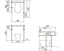 新協和 バリアフリー手摺 洋式トイレ用右勝手 38mm バフ研磨