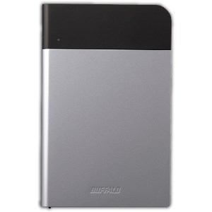 BUFFALO バッファロー HD-PZN1.0U3-S ICカード対応 耐衝撃 ポータブルHDD 1TB シルバー HD-PZN1.0U3-S 