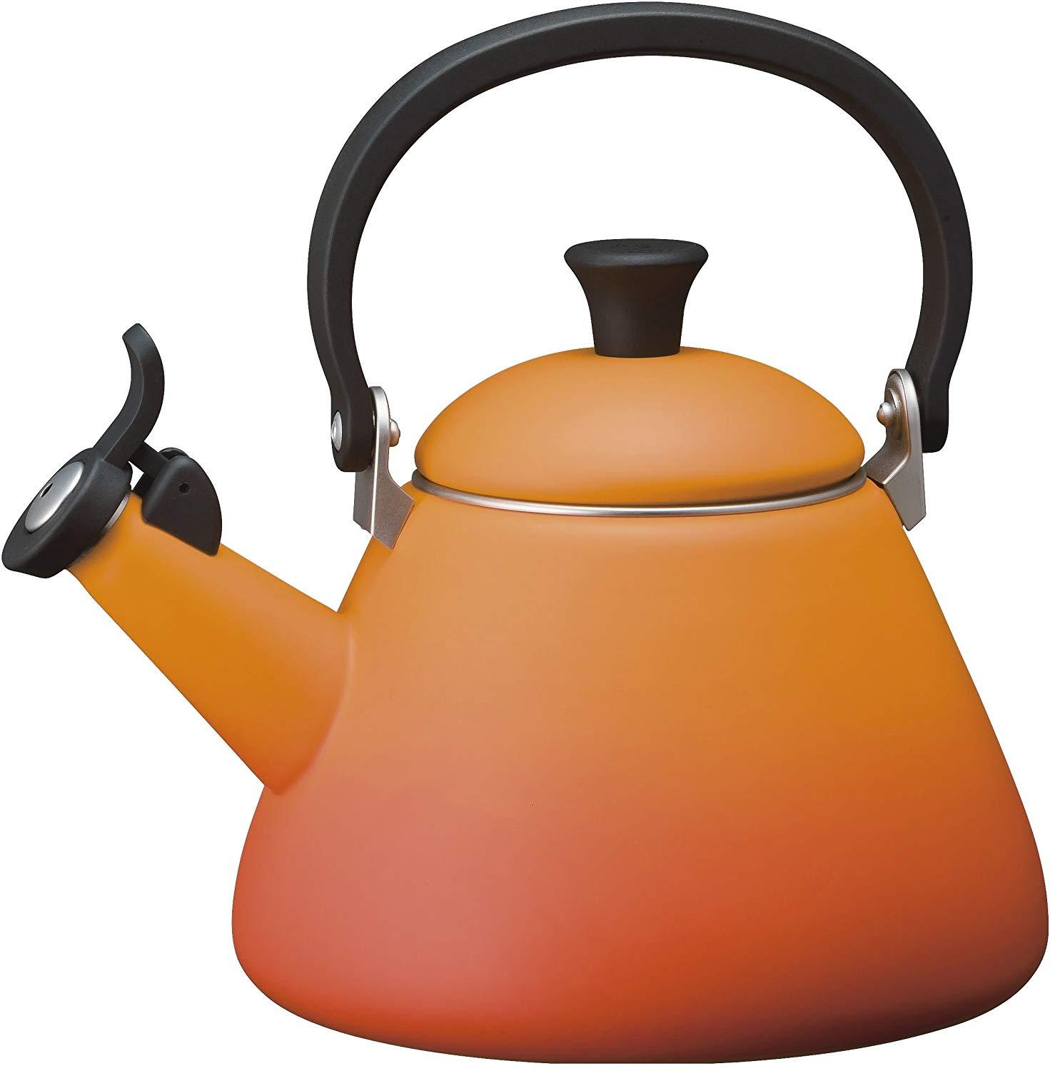 ル・クルーゼ ケトル・やかん Le Creuset (ルクルーゼ) (be668)LE CREUSET(ル・クルーゼ)　ケトル・コーン　【オレンジ】