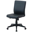 ナカバヤシ ワークレザーチェア ブラック RZE-300BK 1個