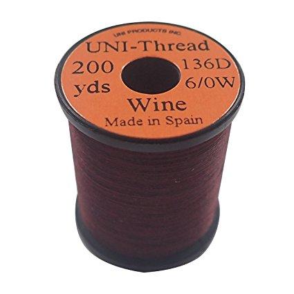 【ティムコ(TIEMCO)】UNI 6/0 200yds. ユニスレッド ワイン