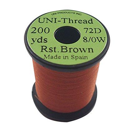 【ティムコ(TIEMCO)】UNI 8/0 200yds. ユニスレッド ラスティーブラウン