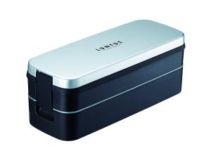 アスベル(Asvel) アスベル ランチボックス2段バック付 「ランタスFL」 シルバー SS-T820　3623