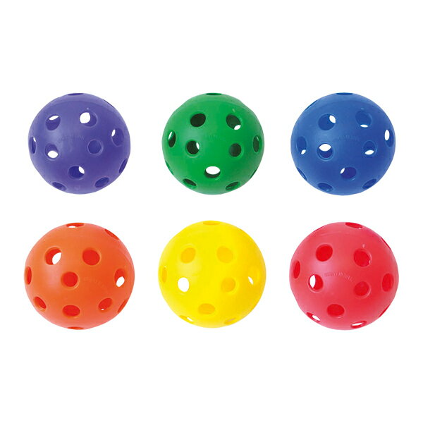 トーエイライト ソフトプラボール 72 6個1組(赤・青・黄・緑・紫・オレンジ 各1個) B-6083
