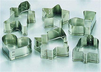 TKG テイケイジイ 遠藤商事 ブリキ クリスマスクッキー抜型（6ヶ入）【WKT24】