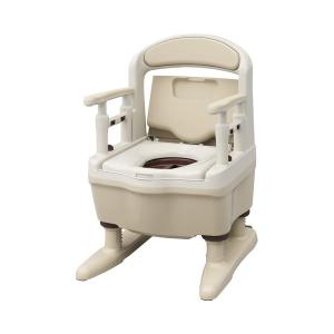 ARONKASEI アロン化成 安寿 ポータブルトイレ ジャスピタ 暖房便座533-922 ベージュ