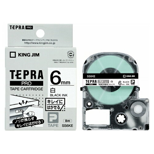 KING JIM ���󥰥��� �ơ��ץ����ȥ�å� �ƥץ�PRO ���쥤�ˤϤ������٥� 6mm �� SS6KE