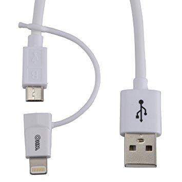 OHM オーム電機 01-7034 ライトニングコネクタ変換アダプター付 micro USBケーブル 1.8m OHM オーム電機 01-7034 ライトニングコネクタ変換アダプター付 micro USBケーブル 1.8m