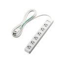 【在庫限即納】ELECOM エレコム 電源タップ 3ピン マグネット付 6個口 2.5m ホワイト T-T1B-3625WH