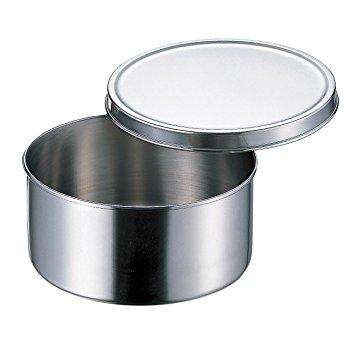赤川器物製作所 3145114 AG18-8丸型調味料入(ツマミ無)14cm