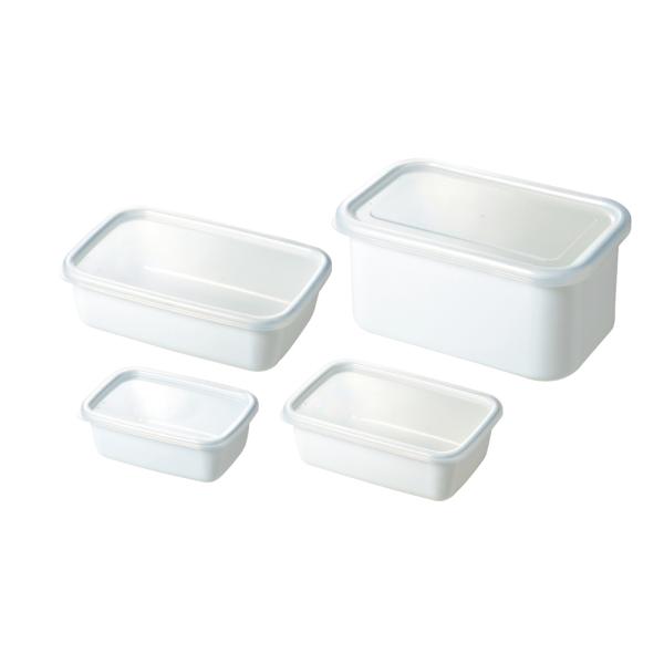 野田琺瑯 NODAHORO 3071103 ホワイトシリーズレクタングル深型L シール蓋付 WRF-L