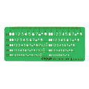 クラウングループ エッヂ付定規 英/数字 (CR-TN30-G)
