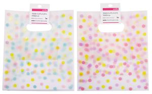 【在庫限即納】amifa フロストハンディバッグ S 3P マチ付 ドット(色は選べません)