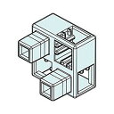 Artec アーテック アーテックブロック ハーフB 8PCSセット薄水