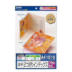 SANWASUPPLY サンワサプライ フォト光沢CD・DVDケースカード(見開き)　JP-INDGK2N