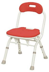 ARONKASEI アロン化成 折りたたみシャワーベンチ FC背付タイプ(536-059 レッド)