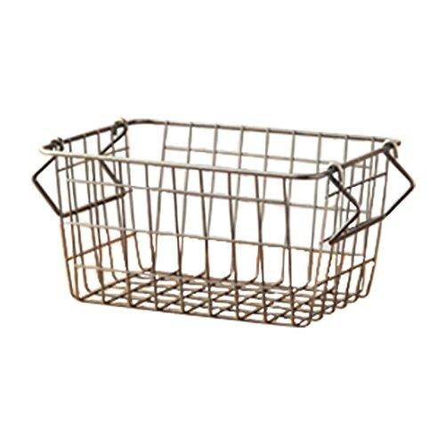 其它 - ポッシュリビング(Posh Living) (ポッシュリビング)　Ancien fil　スタッキングバスケットS　W27 D17.5 H12 　【62825】