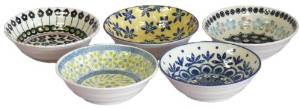 アワサカ (C4165550)　ポタリーフィールド　スモールボウル5客セット　　7-1806
