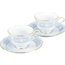 Noritake ノリタケ レースウッドゴールド ペアティー・コーヒー碗皿セット Y6578A/1507