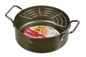 パール金属 揚げクック 鉄製両手 天ぷら鍋 20cm HB-1371