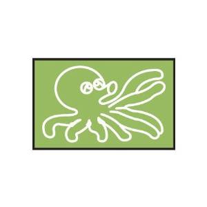 フットマーク 101704　動物マーク　　タコ