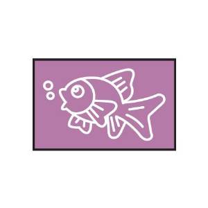 フットマーク 101704 動物マーク キンギョ