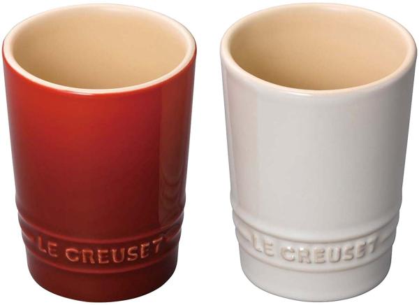 Le Creuset (ルクルーゼ) ル・クルーゼ　ペア・ショート・タンブラー　チェリーレッド＆ホワイトラスタ..