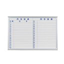 馬印 MAJI series(マジシリーズ)壁掛 スチールホワイト 予定表(月予定表)ホワイトボード ヨコ使い用 W910×H610mm MV23Y (1050...