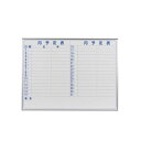 馬印 MAJI series(マジシリーズ)壁掛 スチールホワイト 予定表(月予定表)ホワイトボード ヨコ使い用 W1210×H910mm MV34Y (105...