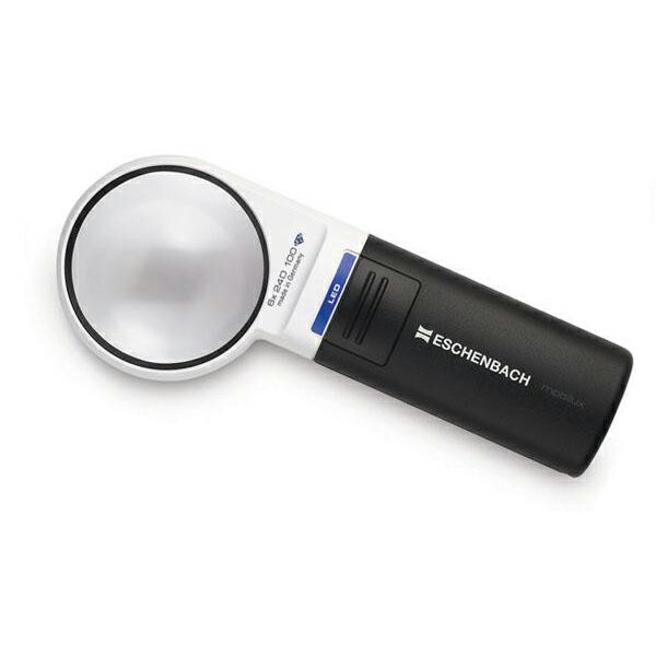 Magnifying Glasses - エッシェンバッハ mobiluxLED+mobase LEDワイドライトルーペ＆専用スタンド 60mmΦ(6倍) 1511-6M (1052985)