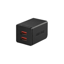 BUFFALO バッファロー AC-USB 2.4A 自動判別USBx2 ブラック(BSMPA2402P2BK) BUFFALO バッファロー AC-USB 2.4A 自動判別USBx2 ブラック(BSMPA2402P2BK)