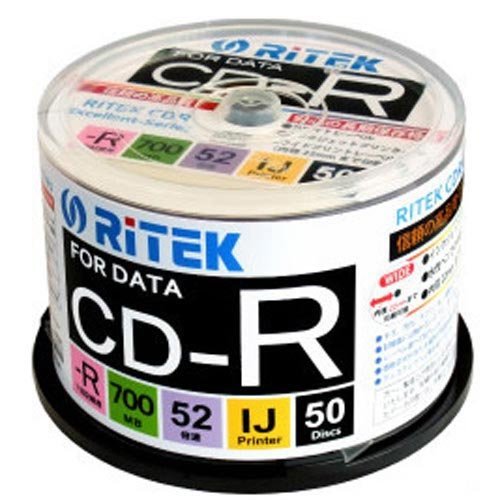 RiTEK データ用CD-R 700MB 1-52倍速 スピ