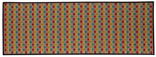 イケヒコ キッチンマット 120 い草ドット柄 マルチ 『ドロップ』 約43×120cm （裏面:滑りにくい加工）(3.0)