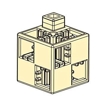 ARTEC アーテックブロック基本四角100pcsセット 薄黄