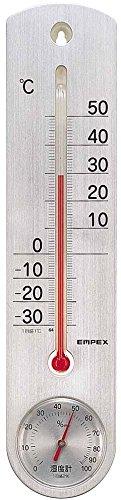 EMPEX(エンペックス) くらしのメモリー温・湿度計 掛け用 温度表示 湿度表示 ホワイト TG-6717