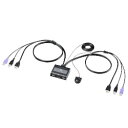 SANWASUPPLY サンワサプライ HDMI対応手元スイッチ付きパソコン自動切替器(2:1) SW-KVM2WHU(2)