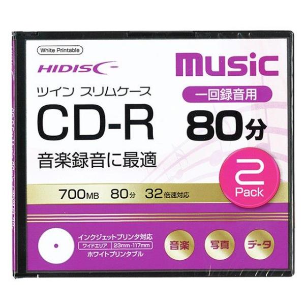 【在庫限即納】セイワ・プロ CD-R 音楽用2枚入 700MB GMP2T