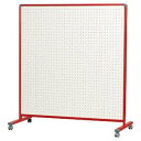 馬印 展示ボード 両面有孔ボード レッド LN44W-R