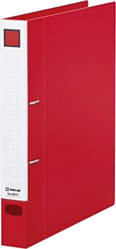 KING JIM レバーリングファイル Dタイプ赤(6872アカ)