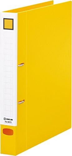 KING JIM レバーリングファイル Dタイプ黄(6872キイ)