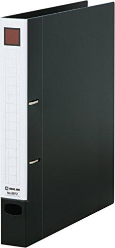 KING JIM レバーリングファイル Dタイプ黒(6872クロ)