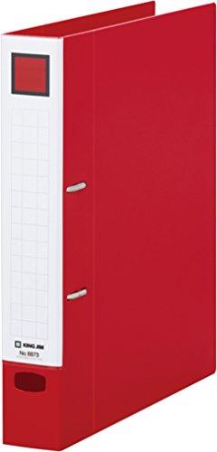 KING JIM レバーリングファイル Dタイプ赤(6873アカ)