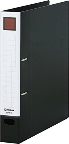 KING JIM レバーリングファイル Dタイプ黒(6873クロ)