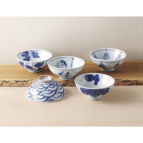 楽天市場】古伊万里青磁絵茶漬5客揃の通販