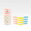 サンナップ 紙コップ しましまペーパーカップ 205mL 20個入 004513509 1パック(20個入)